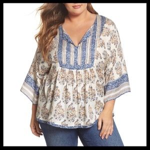 Lucky Brand Floral Top 2x